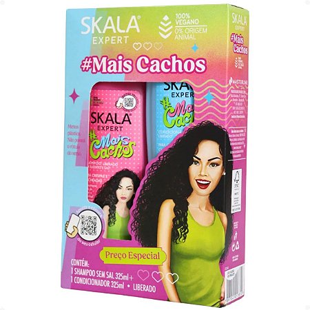 Kit Skala Expert Mais Cachos: Shampoo e Condicionador 325ML