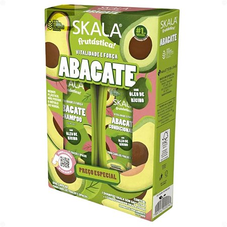 Kit Skala Frutástica Abacate: Shampoo e Condicionador 200ml