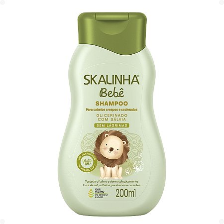 Shampoo Skalinha Bebê Glicerinado Com Sálvia Para Cabelos Crespos e Cacheados 200ml