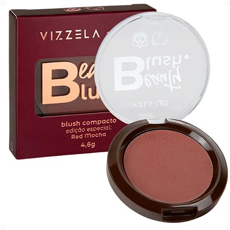 Blush Compacto Vizzela La's Clothing Red Mocha Edição Especial