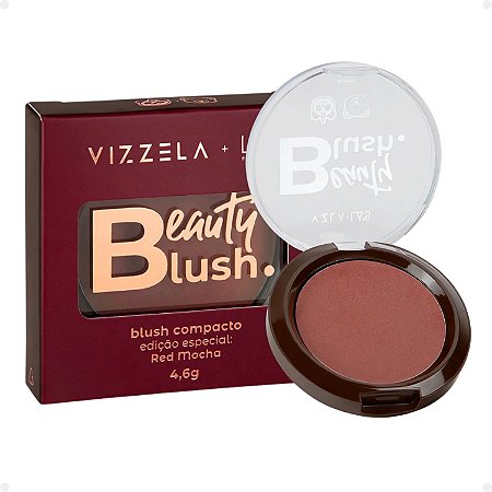 Blush Compacto Vizzela La's Clothing Red Mocha Edição Especial