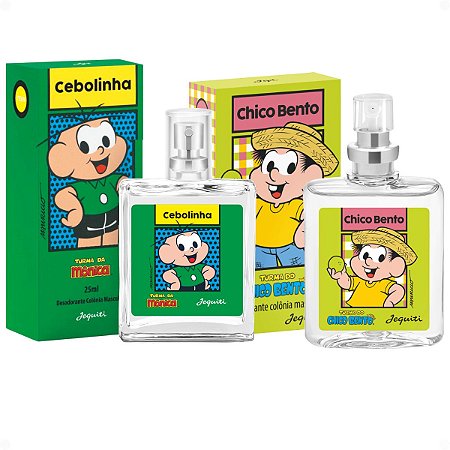 Kit Jequiti Teen Desodorante Colônia: Cebolinha e Chico Bento 25ml