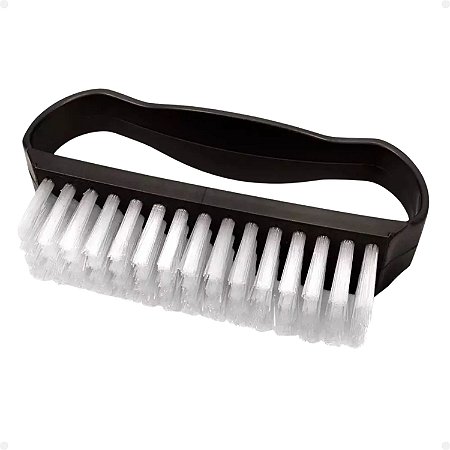 Escova de Unhas Santa Clara Preta com Cerdas Brancas