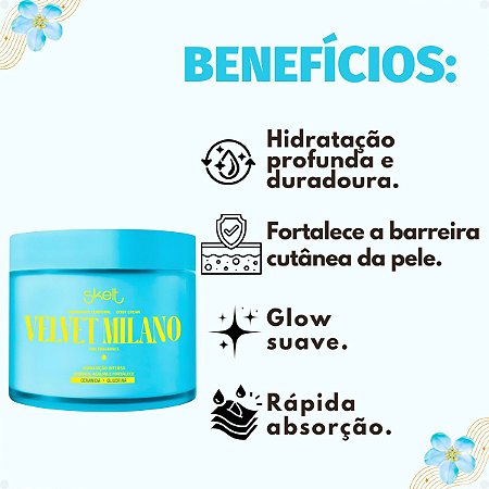 Hidratante Corporal Skelt Velvet Milano 200g