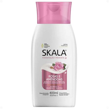 Hidratante Corporal Skala Hidratação Imediata Rosas e Amêndoas 400ml