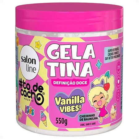 Gelatina Capilar Salon Line Kids Vanilla Vibes! #ToDeCacho Definição Doce 550g
