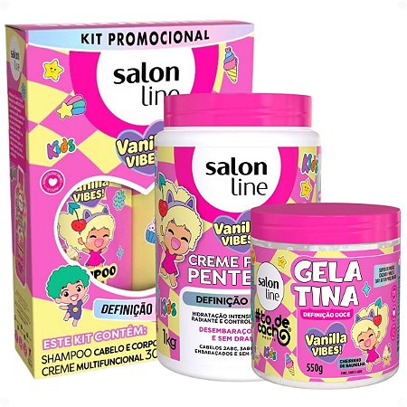 Kit Salon Line Kids Vanilla Vibes! Definição Doce Completo