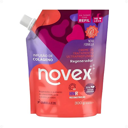 Refil Creme de Tratamento Novex Infusão de Colágeno 300g