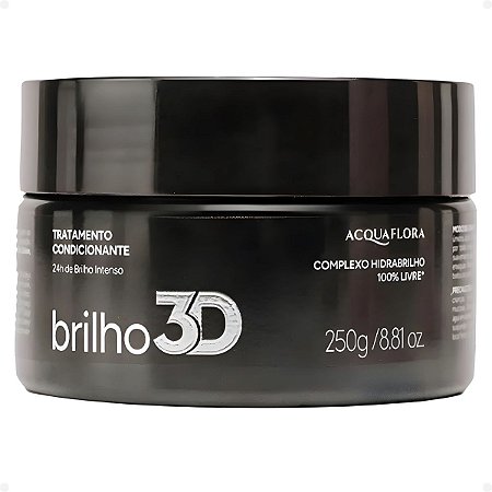 Máscara Capilar Tratamento Condicionante Acquaflora Brilho 3D 250g