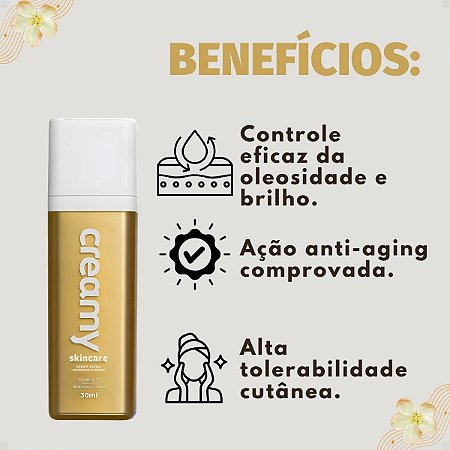 Sérum Facial Antioxidante Clareador Creamy Vitamina C 30ml