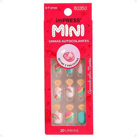 Mini Unhas Autocolantes Infantil Kiss New York Impress Dreamland Imm302b