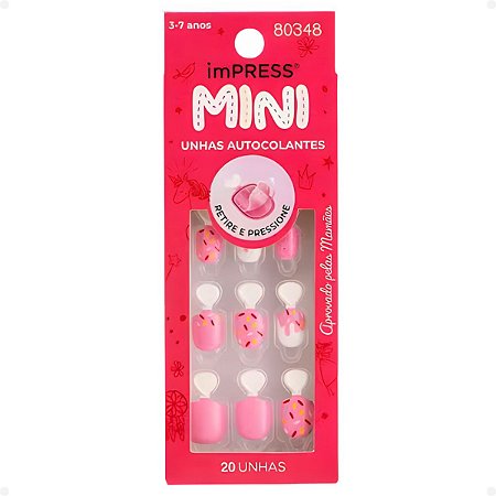 Mini Unhas Autocolantes Infantil Kiss New York Super Duper Imm300b