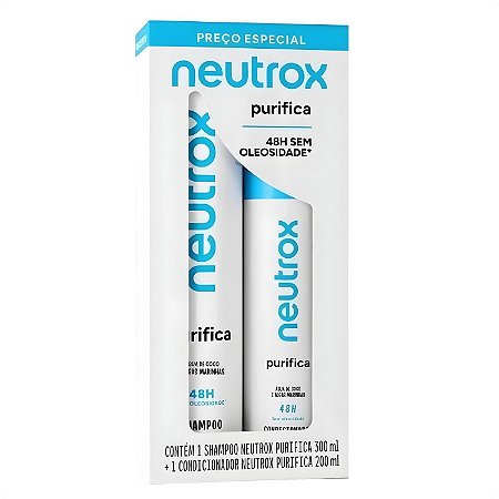 Kit Neutrox Purifica: Shampoo 300ml e Condicionador 200ml