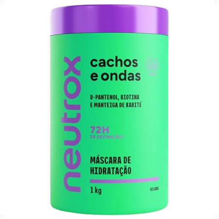 Máscara De Hidratação Neutrox Cachos e Ondas 1kg