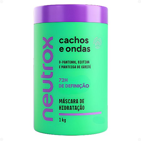 Máscara De Hidratação Neutrox Cachos e Ondas 1kg