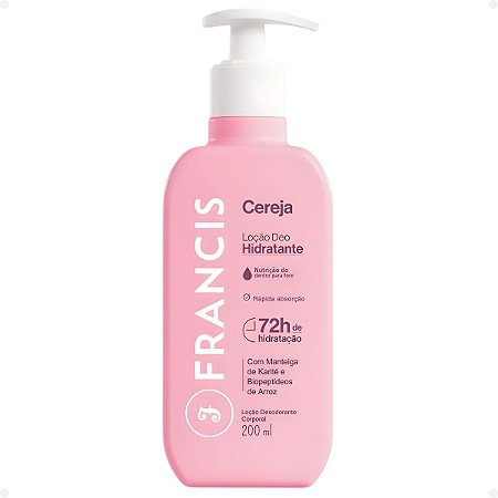 Loção Deo Hidratante Francis Cereja 200ml