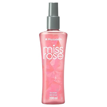 Body Splash Phytoderm Miss Rose Deo Colônia 200ml