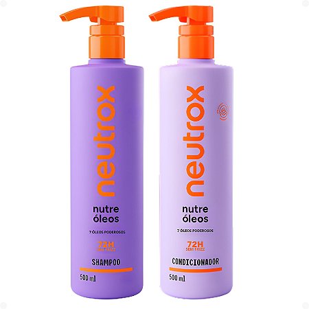 Kit Neutrox Nutre Óleos: Shampoo e Condicionador 500ml