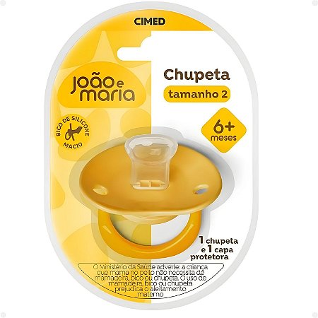 Chupeta Com Capa Protetora Cimed João e Maria 6+ Meses Tamanho 2