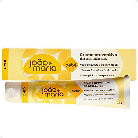 Creme Preventivo Para Assaduras Cimed Bebê João e Maria 40g