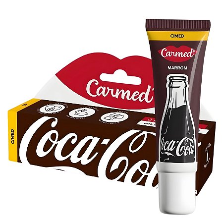Hidratante Labial Carmed Coca-Cola Marrom 10g