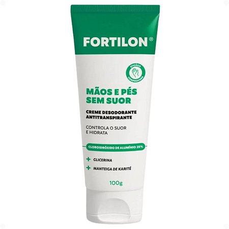 Creme Desodorante Antitranspirante Dailus Fortilon Mãos e Pés Sem Suor 100g
