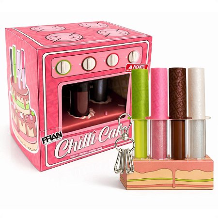 Kit Fran ChilliCake By Franciny Ehlke: #Chilli23, Pinkchilli, Chocochilli, Greenchilli e Acessório Para Montar