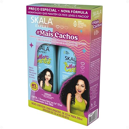 Kit Skala Expert #MaisCachos: Shampoo 325ml e Condicionador 200ml