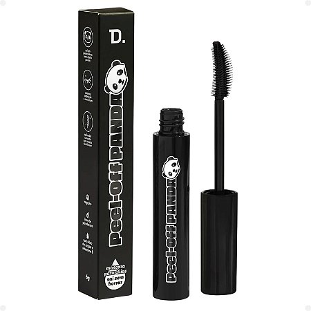 Máscara Para Cílios Dailus Peel-Off Panda Preta 6g
