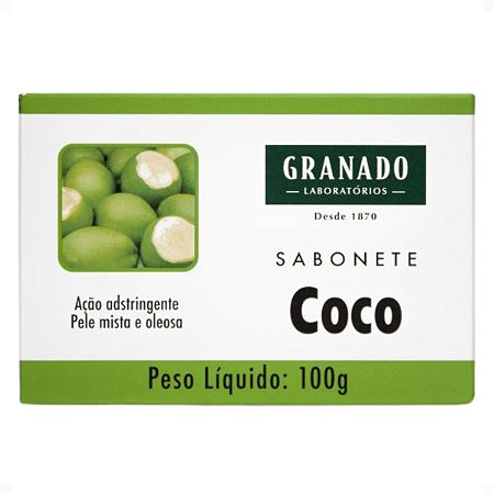 Sabonete Granado Coco Pele Mista e Oleosa 100g