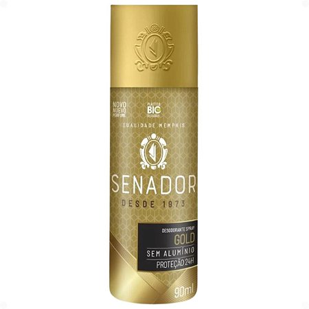 Desodorante Spray Masculino Senador Gold 90ml
