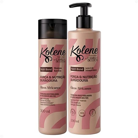 Kit Kolene By Camilla De Lucas Nutri Bond: Shampoo 300ml e Leave-in 500ml