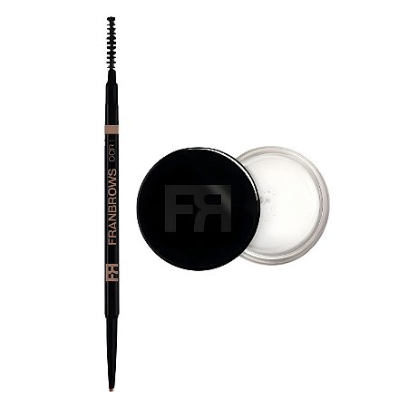 Kit Franciny Ehlke Fran Brows Cor 1: Lapiseira e Cera Para Sobrancelhas