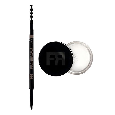 Kit Franciny Ehlke Fran Brows Cor 2: Lapiseira e Cera Para Sobrancelhas