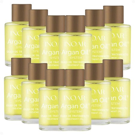 Kit Inoar Argan Oil: 12 Óleo De Tratamento 7ml