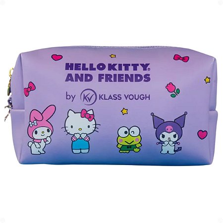 Necessaire Organizadora Klass Vough Hello Kitty And Friends Lilás Ref. Kchk-04w