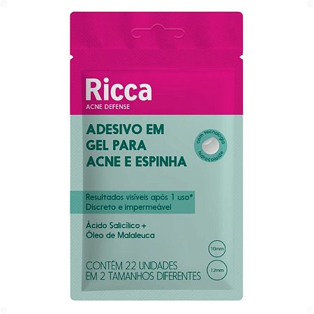 Adesivo Em Gel Para Acnes e Espinhas Ricca Com 22 Unidades Cód. 3824