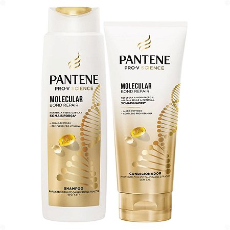 Kit Pantene Molecular Bond Repair: Shampoo 175ml e Condicionador 150ml