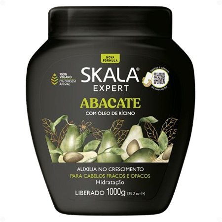 Creme De Tratamento Skala Expert Abacate Com Óleo De Rícino 1000g
