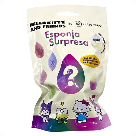 Esponja Surpresa Klass Vough By Hello Kitty And Friends Com Porta-Esponja Pfhk-07
