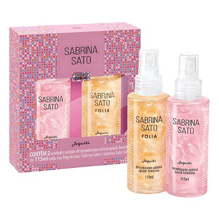 Kit Jequiti Sabrina Sato Desodorante Colônia Feminina Splash Edição Especial 115ml Com 2