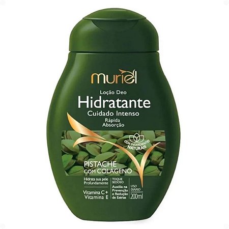 Loção Deo Hidratante Corporal Muriel Pistache Com Colágeno 200ml