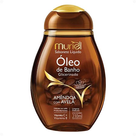 Sabonete Líquido Muriel Óleo De Banho Glicerinado Amêndoa Com Colágeno 230ml