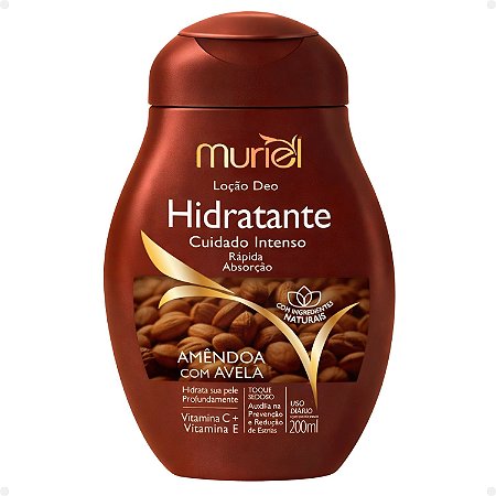 Loção Deo Hidratante Corporal Muriel Amêndoa Com Avelã 200ml