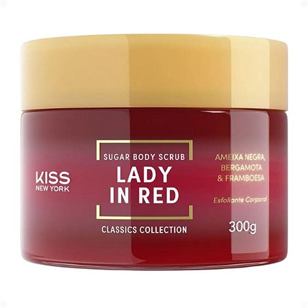 Esfoliante Corporal Kiss New York Sugar Body Scrub Lady In Red 280g