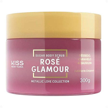 Esfoliante Corporal Kiss New York Sugar Body Scrub Rosé Glamour 280g