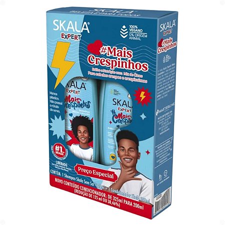 Kit Skala Expert Mais Crespinhos: Shampoo 325ml e Condicionador 200ml