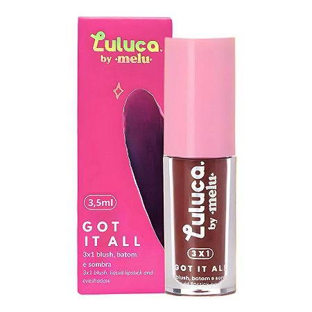 Batom, Blush e Sombra 3x1 Luluca By Melu Got It All Savage Rr-M1007-6