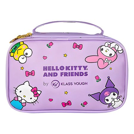 Necessaire Estruturada Hello Kitty and Friends by Klass Vough Lilás Ref. KCHK-30