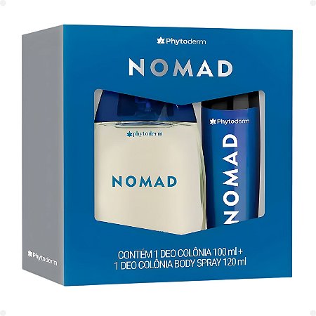 Kit Phytoderm Nomad: Deo Colônia 100ml e Body Spray 120ml